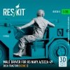 RESKIT RSF35-0005 Male driver for US NAVY A/S32A-49 Deck Tractor (scene 2) (1 pcs) (3D Printed) (1/35)